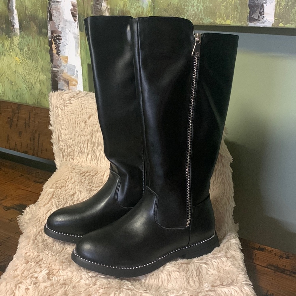 GIRLS size 4 Tall Black Boots